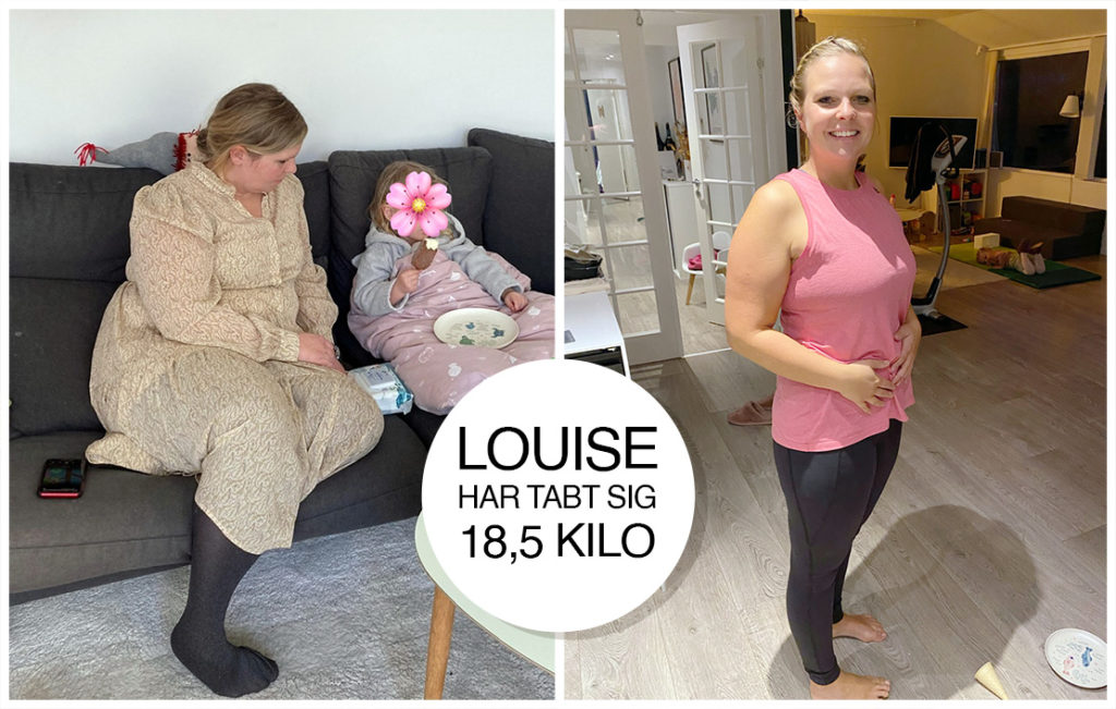 Louise har tabt sig 18,5 kilo